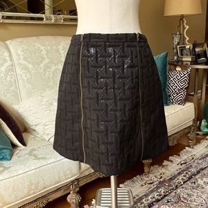 Target xhilaration  black quilted mini skirt